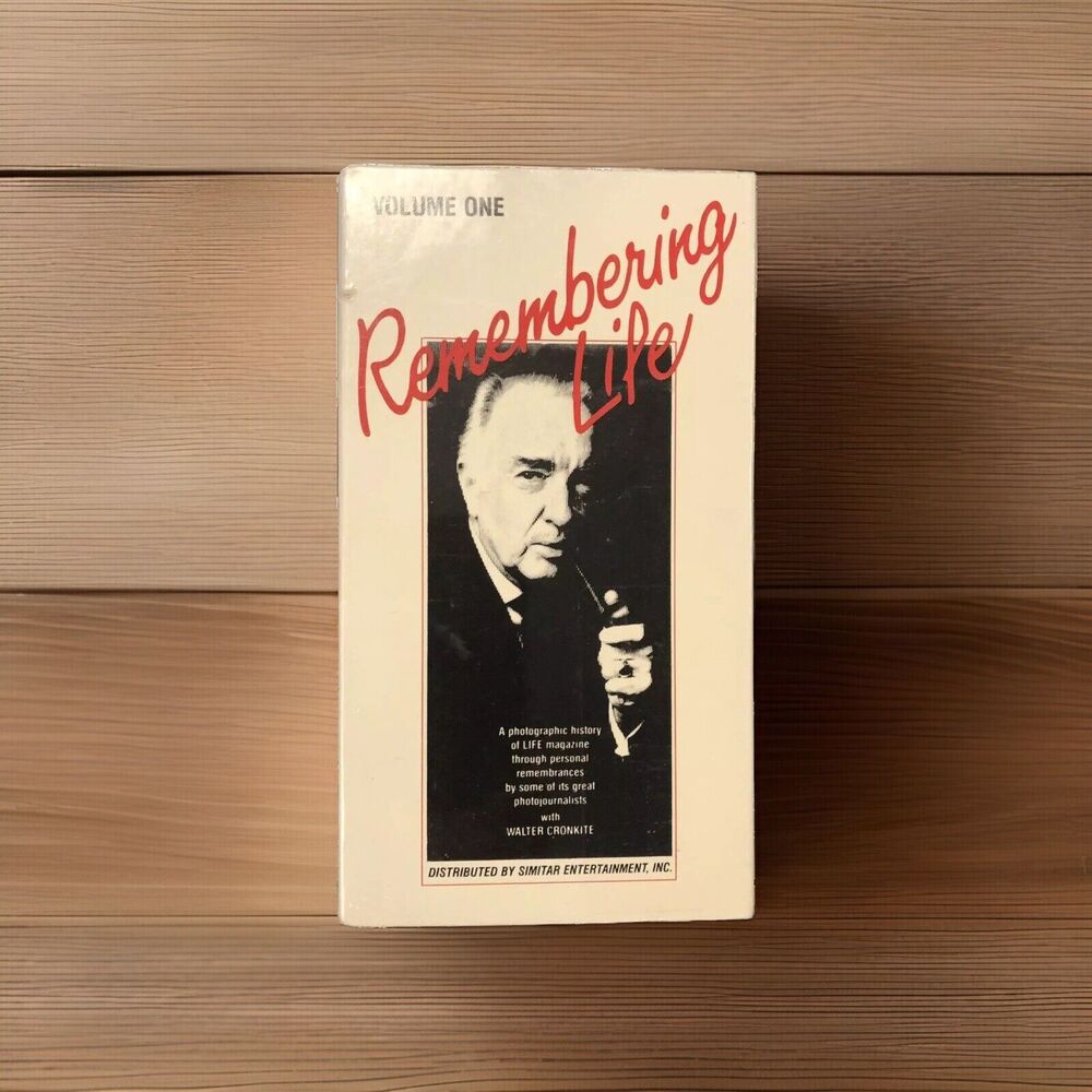 Remembering Life Volume 1 VHS Walter Cronkite Life Magazine Documentary Simitar